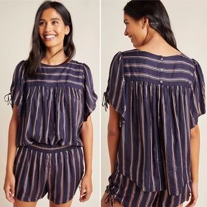 Anthropologie Cameron Tie Sleeve Sleep Top XS